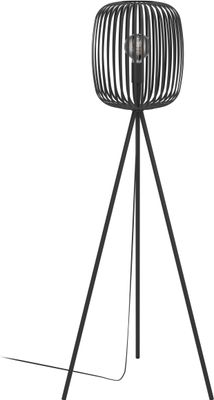 EGLO Stativ Stehleuchte Romazzina, Stehlampe Wohnzimmer aus Metall in Schwarz, Dreibein Standleuchte, Wohnzimmerlampe mit E27 Fassung