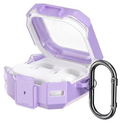 Produktbild von kwmobile Hülle für Samsung Galaxy Buds 4 / Galaxy Buds 4 Pro Case - TPU Silikon Schutzhülle - Kopfhörer Cover - Transparent Schwarz
