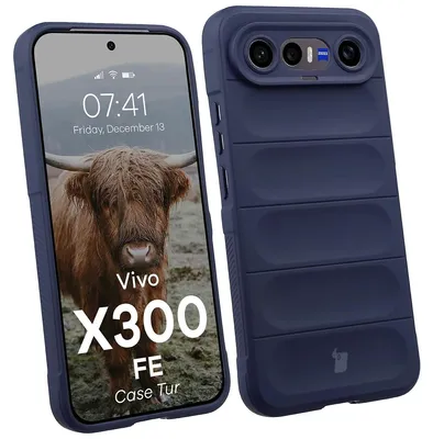 Produktbild von Robuste Handyhülle für Vivo X300 FE, Bizon Case Tur, Dunkelblau