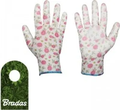Produktbild von Gartenhandschuhe Schutzhandschuhe PURE PRETTY Arbeitshandschuhe Polyurethan Größe 8 BRADAS 9951