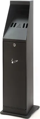 Immagine prodotto di Posacenere a libera installazione con cestino interno da 4,4 litri nero