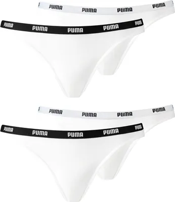 Produktbild von 4er Pack PUMA Damen Iconic Bikini Slips