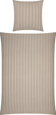 Produktbild von Erwin Müller Bettwäsche Fürth" taupe 1x 135x200 cm + 1x 80x80 cm"