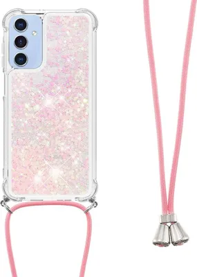 Produktbild von Samsung Galaxy A16 Hülle - Coverup Liquid Glitzer Back Cover mit Handykette - Pink