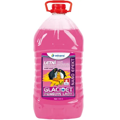 Obrázek produktu pro Letní směs do ostřikovačů Glacidet 4l PET láhev - Penguin Lady s nano efektem