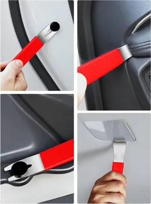 Produktbild von Autoreparatur-Set, 5-teilig, Metall, rot, Demontage-Werkzeug