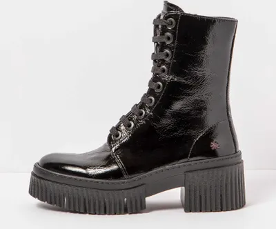 Produktbild von Art Stiefeletten mit Absatz Damen 1375 PATENT FLASH BLACK/YORK Farbe Schwarz