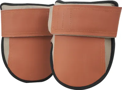 Image de Genouillères VEVOR 205 x 230 x 125 mm, cuir résistant, genouillères lavables en machine, adaptées au jardinage, au nettoyage des sols, noir et marron