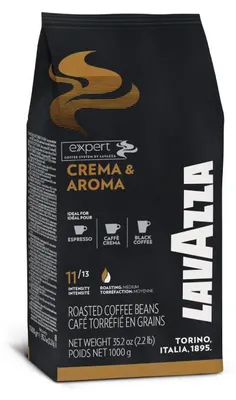 Zdjęcie produktu dla Lavazza Crema e Aroma, 1 kg, Americano, Cappuccino, Kawa, Espresso, Średnie palona