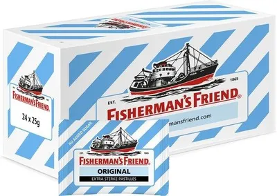 Productafbeelding van FISHERMAN'S FRIENDFISHERMAN'S FRIEND Eucalyptus, suikervrije zuigtabletten, 24 stuks / 600 g, 24 stuks.