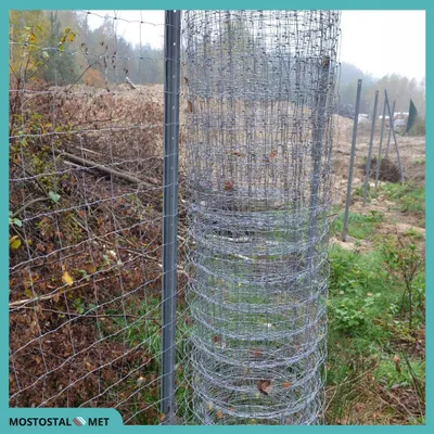 Produktbild von Zaunnetz - Knotengeflecht – 180 Cm - 25 Mb - Dicht -  Wildzaun - verzinkt Forstzaun -Wetterbeständig - Gartenzaunnetz - Wildschutznetz