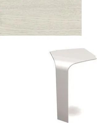 Produktbild von HZ Sockelleiste SLF 2000 Innenecke (nur mit Schelle 2151) Esche weiß 2041