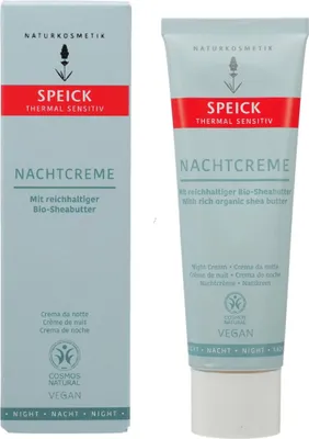 Obrázok produktu pre Speick Thermal Sensitiv Night Cream, Nočný krém, Ženy, Normálna pleť, Tvár, Hydratačný, Ochrana, 50 ml