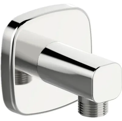 Produktbild von Hansa Wandanschlussbogen soft edge HANSALIVING 5118, Rosette soft edge, G1/2, DN15, chrom, 1 Stk.