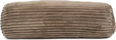 Produktbild von GÖZZE Cord Kissenrolle weiche gefüllte Mikrofaser-Kissenrolle in Cordoptik mit samtweicher Rückseite Taupe 70 x 22 cm