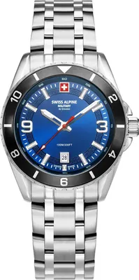 Produktbild von Swiss Alpine Military Herren Uhr Analog Quarz 7034.1136SAM Edelstahl