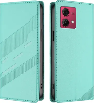 Obrázek produktu pro Pouzdro pro Motorola Moto G84,Polyuretankožené peněženkové pouzdro s přihrádkou na karty a funkcí stojánku Türkis