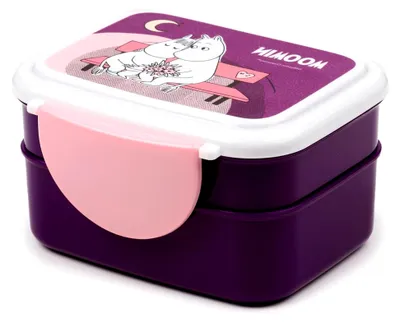 Produktbild von Bento-Lunchbox mit Besteck und Clipverschluss - Moomin