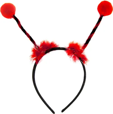Produktbild von Oblique Unique Haarreif Marienkäfer mit Bommeln Haarreifen für Karneval Fasching Motto Party