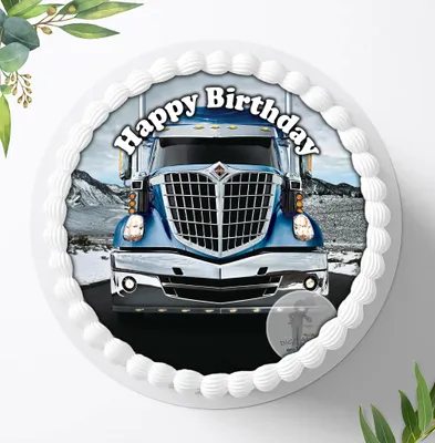 Produktbild von Für die Geburtstags Torte ein Tortenaufleger, Zuckerbild mit dem Motiv: Fahrzeuge, Essbares Foto für Torten, Fondant, Ø 20cm, 0874c