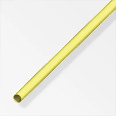 Produktbild von Messing Rundrohr mit 10mm Durchmesser und 1mm Wandstärke, 1 Meter lang, roh
