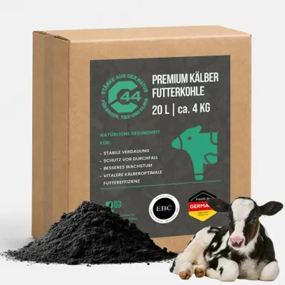 Produktbild von C44 Futterkohle für Kälber | Aufzucht-Schutz & Darmstabilität - 20L