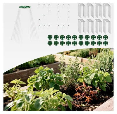 Produktbild von Pflanzenkuppeln | Frostschutz für Pflanzen in Glockenform | Wiederverwendbar mit Bodennägeln und Luftlöchern für Tomaten, Erdbeeren, Blumen und Sämlinge
