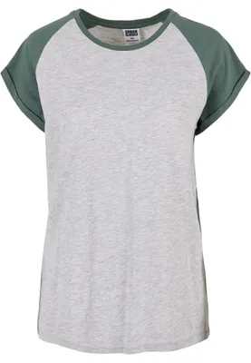 Immagine prodotto di Urban Classics Donna - RAGLAN Top a contrasto hellgrau - L