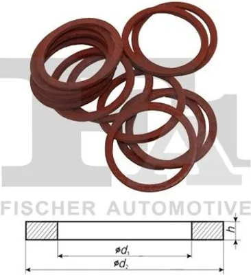 Produktbild von 100x FA1 Dichtring 030.810.100 1,5mm VF (Vulkanfiber) 22mm 29mm