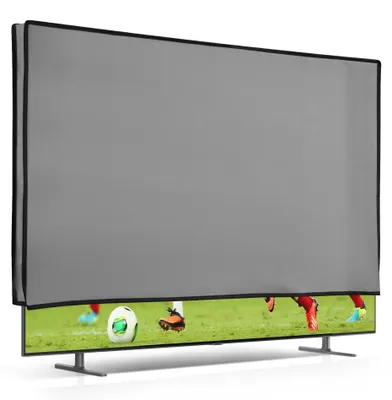 Produktbild von kwmobile 24" TV Abdeckung Indoor - Fernseher Hülle Bildschirmschutz Abdeckung - TV Bildschirm Staubschutzhülle - Fernsehabdeckung - Hellgrau