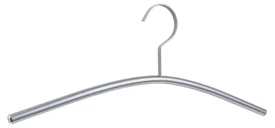 Produktbild von Garderobenbügel PIATTO aus Stahl, Aluminium-Optik, robust und langlebig