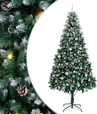 Immagine prodotto di vidaXL Albero di Natale artificiale a 300 LED con supporto Verde 240 cm