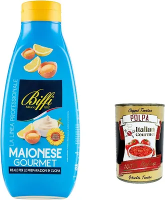 Produktbild von 3x Biffi La Linea Professionale Maionese Gourmet mayo Mayonnaise 820g + italian Gourmet gourmet polpa 400g