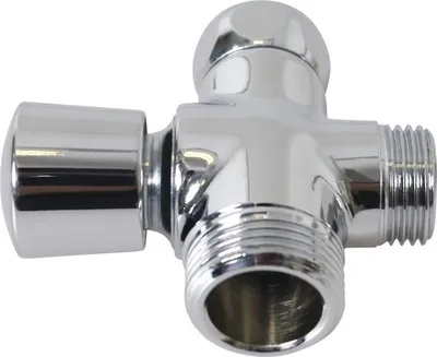 Obrázek produktu pro Přepínač sprchy Š 3/4 x M3/4 x Š 1/2" chrom
