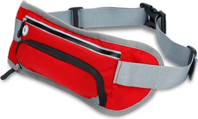 Produktbild von Cadorabo Sport Trinkflasche Bauchtasche in Rot Reflektierend Hüfttasche Gürteltasche Handytasche