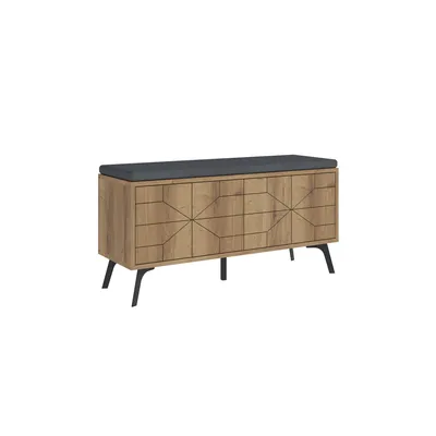 Obrázok produktu pre Skye Decor, Dune Bench - Hitit, skrinka na topánky, 100 % MELAMÍNOM POTRIEBOVANÁ SLIPBOARD, Hitit, 107 x 35 x 55 cm