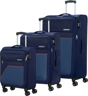 Produktbild von American Tourister Trolley Sky Surfer 3 PC Set A Dark Navy dunkelblau 81cm