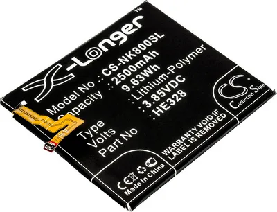 Produktbild von TECHTEK Akku Kompatibel mit [Nokia] 8, 8 Global Dual SIM, 8 Global Dual SIM TD-LTE, 8 Global TD-LTE Ersetzt HE328