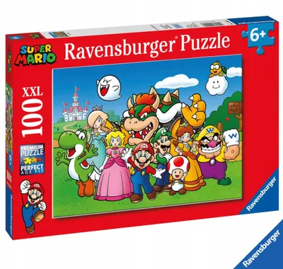 Produktbild von Ravensburger Kinderpuzzle 100 Teile Super Mario Lernspielzeug