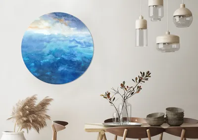 Produktbild von MuchoWow® - Tapetenkreis - Wandbild rund - Schlafzimmerdekoration - Wanddeko - runde Tapete - Kunst für zu Hause