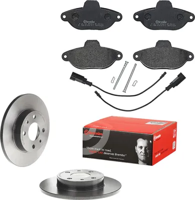 Produktbild von Bremsenkomplettsatz Bremsensatz Bremsscheiben Bremsklötze Bremsbeläge Fiat 500