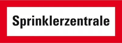 Produktbild von Dreifke® Schild I Feuerwehrzeichen Sprinklerzentrale, DIN 4066, Kunststoff, 2...
