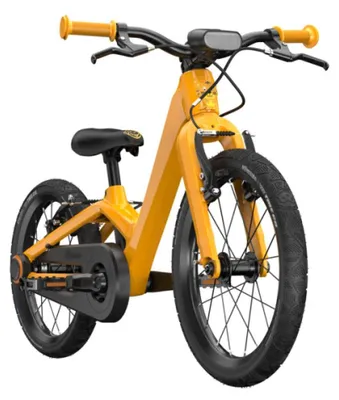 Image de Vélo pour enfants AFFENZAHN modèle Tiger, couleur jaune, 16 pouces.