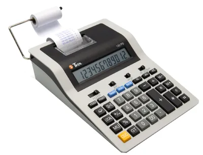 Produktbild von TWEN druckender Tischrechner 130 PD grau/schwarz