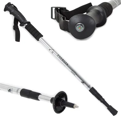 Produktbild von Nordic Walking Teleskop Wanderstock Antischock Trecking Stock 64-135 cm Alu