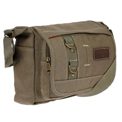 Produktbild von Damen Tasche Schultertasche Freizeittasche Umhängetasche aus Canvas in verschiedenen Farben Grün