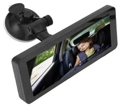 Produktbild von Doppelte Baby-Autokamera mit 6,86-Zoll-Display, HD, um 360 Grad drehbar, verstellbare Rücksitzkamera für PKWs und SUVs auf Reisen
