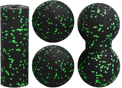 Imagen del producto de Juego de pelotas de masaje, de 4 piezas, de 8 cm, para automasaje y relajación muscular