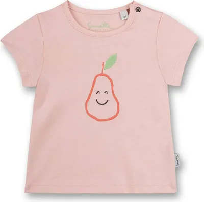 Immagine prodotto di T-shirt Sanetta bambina - Baby, maniche corte, collo tondo, bottoni a pressione, stampa, 56-92 Rosa 62