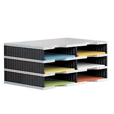 Obrázek produktu pro styro styrodoc duo - Polystyrol - Schwarz - Grau - 6 Schublade(n) - 485 mm - 223 mm - 331 mm